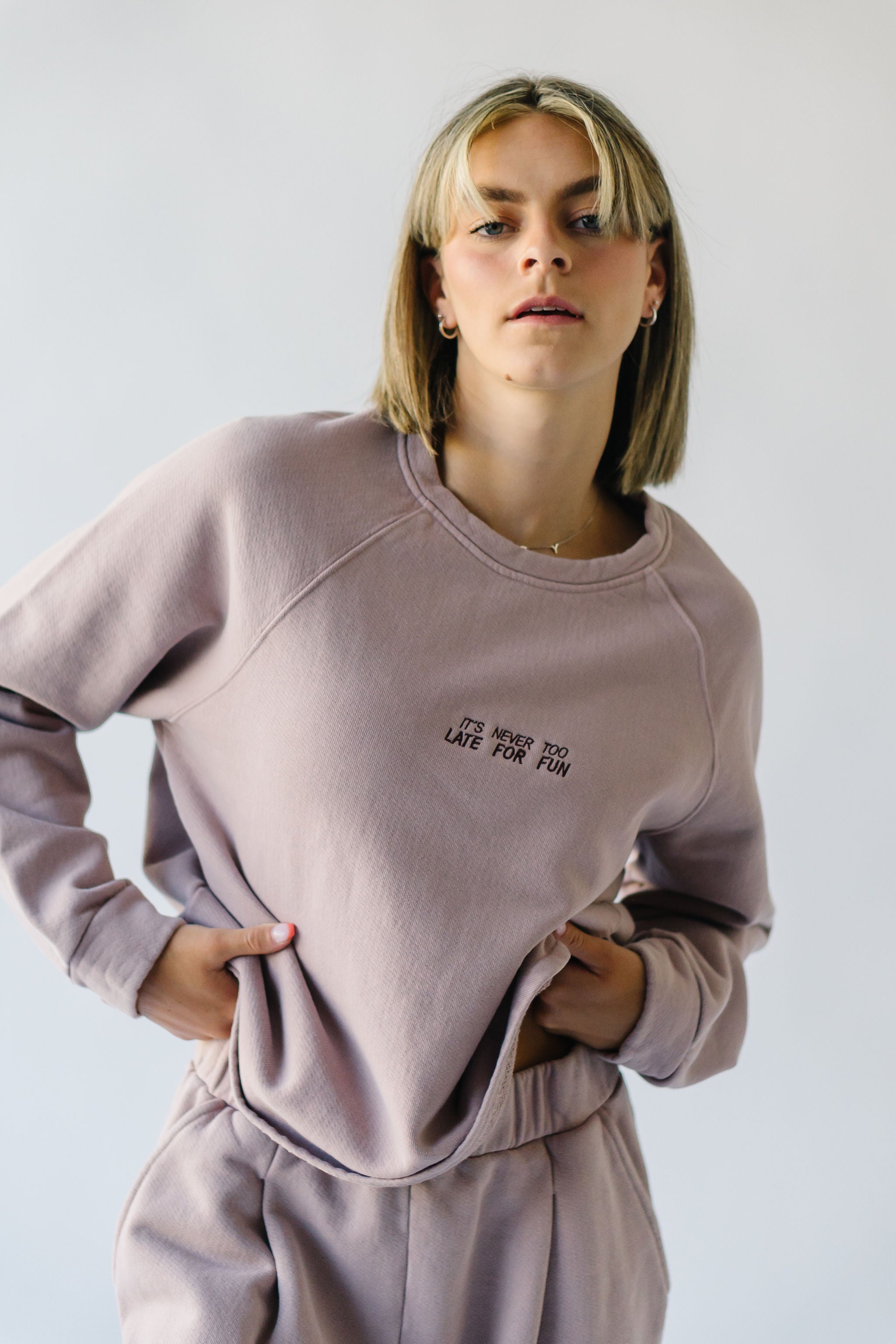 The Monique Pullover in Rose