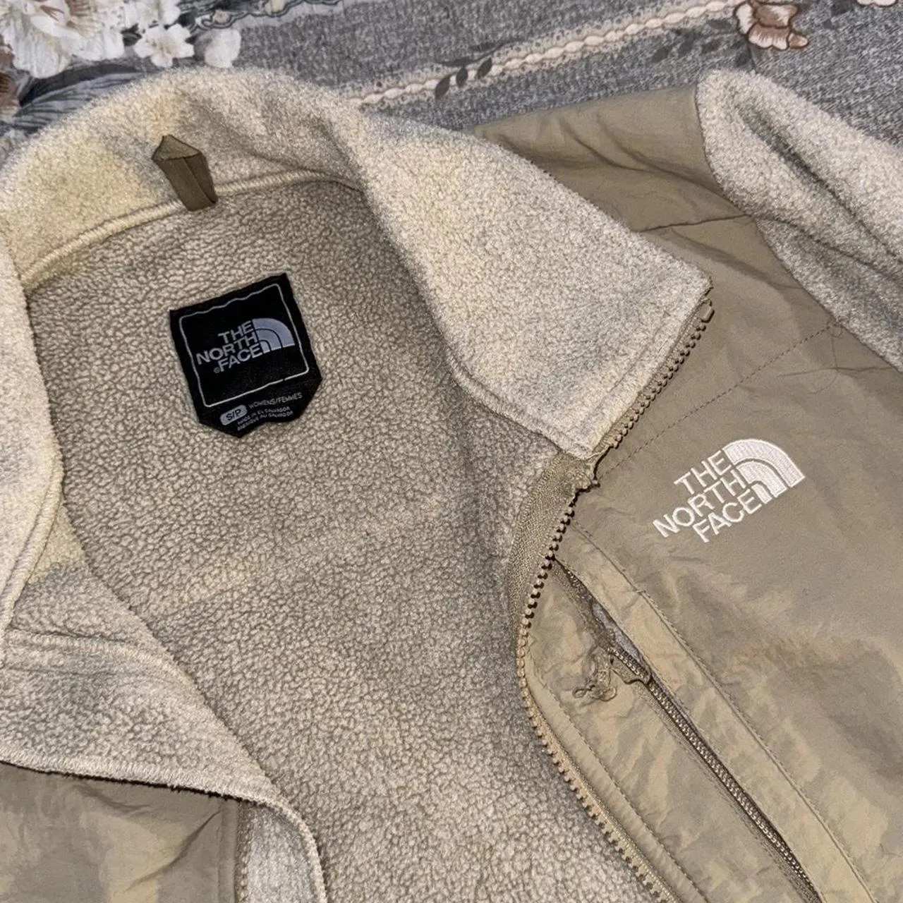 The North Face Women's Tan and Cream Jacket