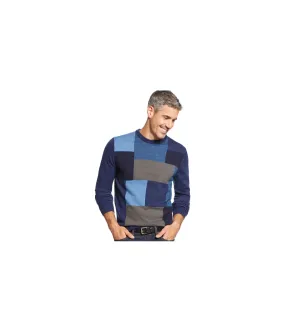 Tricots St Raphael Mens Patchwork Puzzle Pullover Sweater