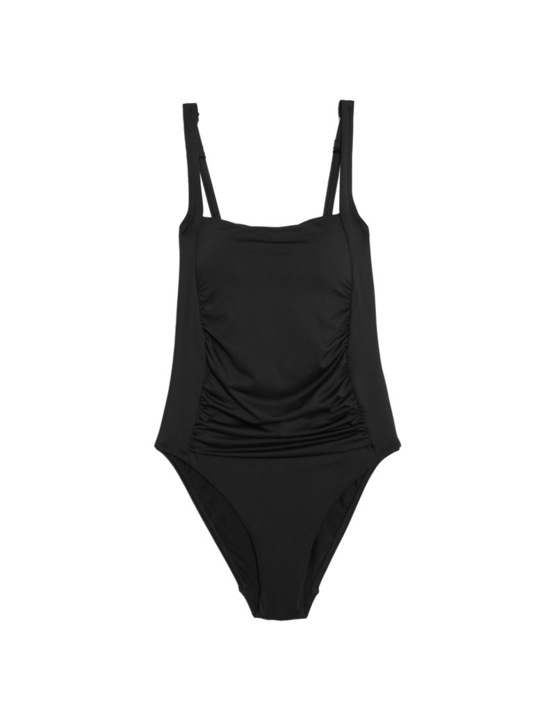 Tummy Control Padded Square Neck Swimsuit