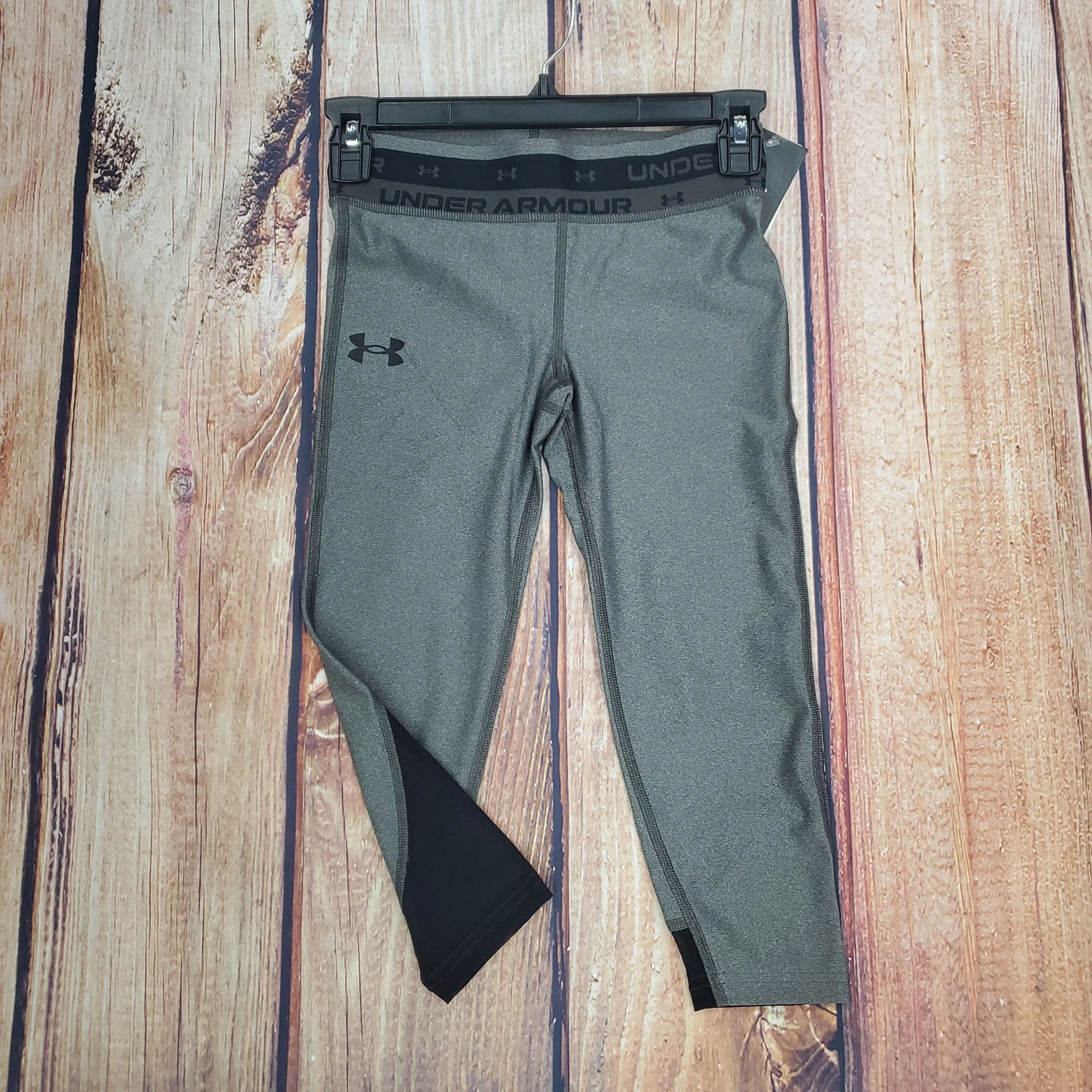 UA Youth Heat Gear Gray Ankle Crop