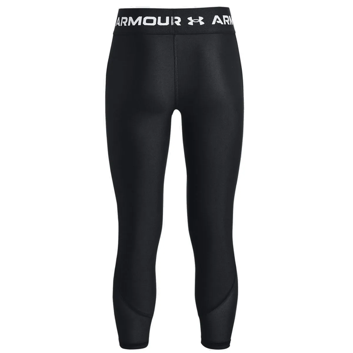 Under Armour HeatGear Armour Ankle Crop Leggings - Girls - Black/White