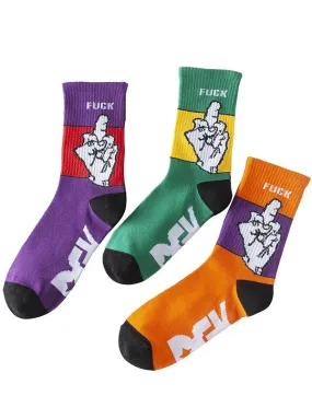 Unisex Middle Fingers Up Socks