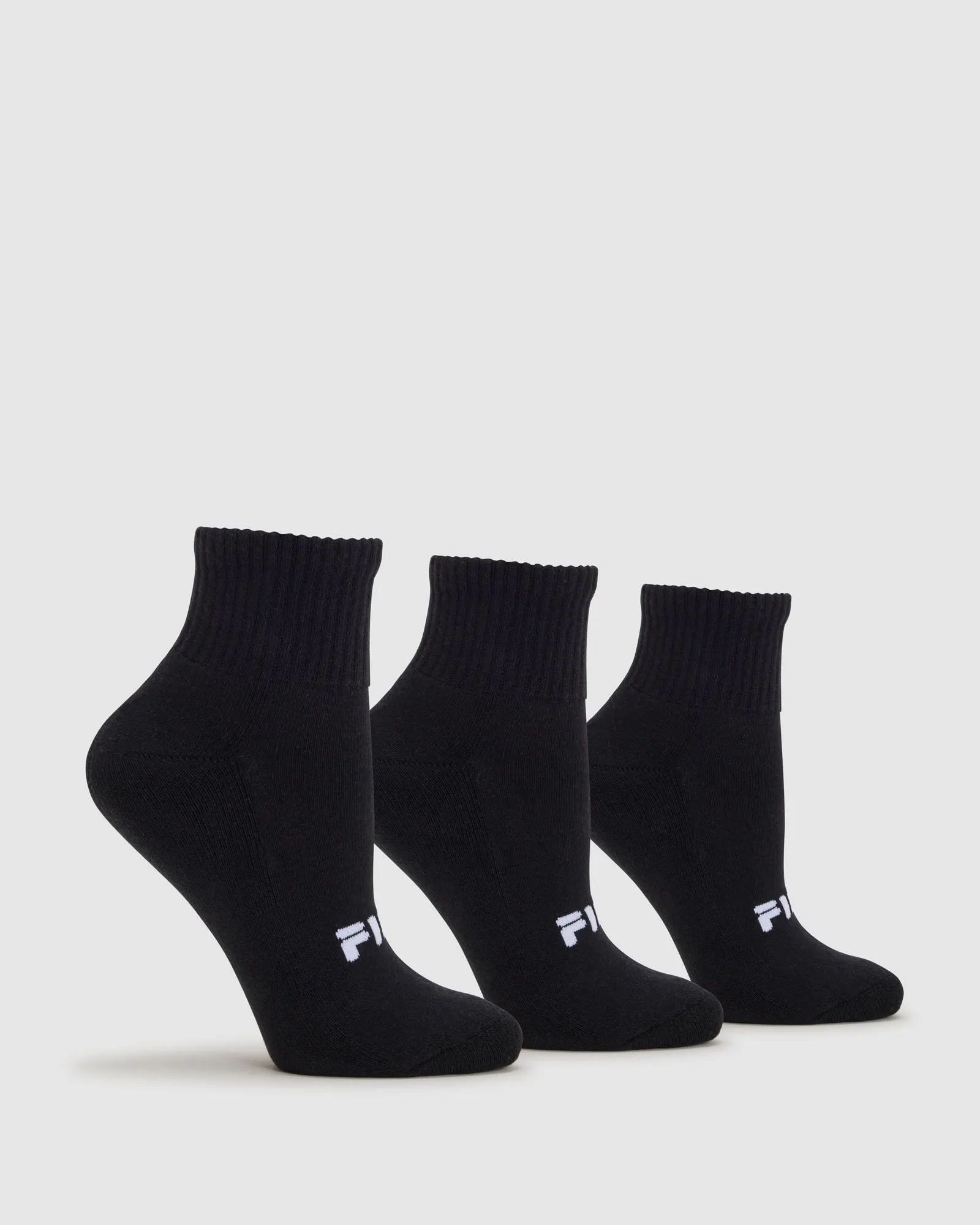 Unisex Youth Qtr Socks 3pk