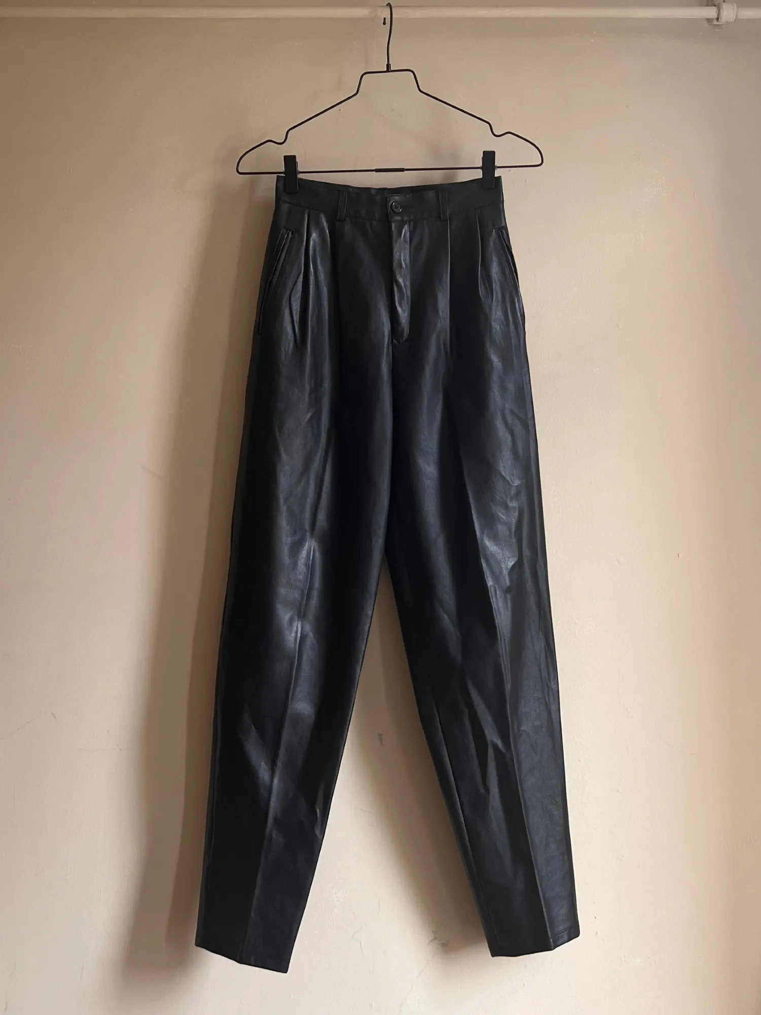 Vegan Leather Pants - XS | Vintage