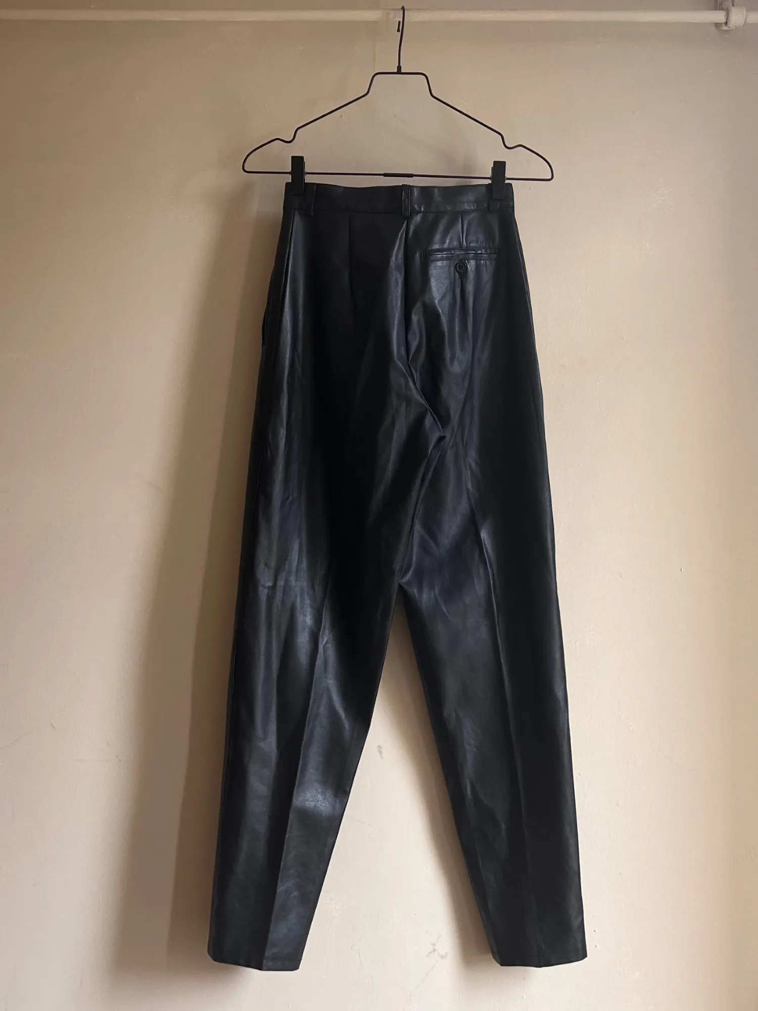 Vegan Leather Pants - XS | Vintage