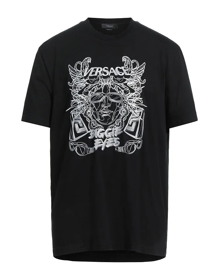 VERSACE  |Short Sleeves Logo Luxury T-Shirts