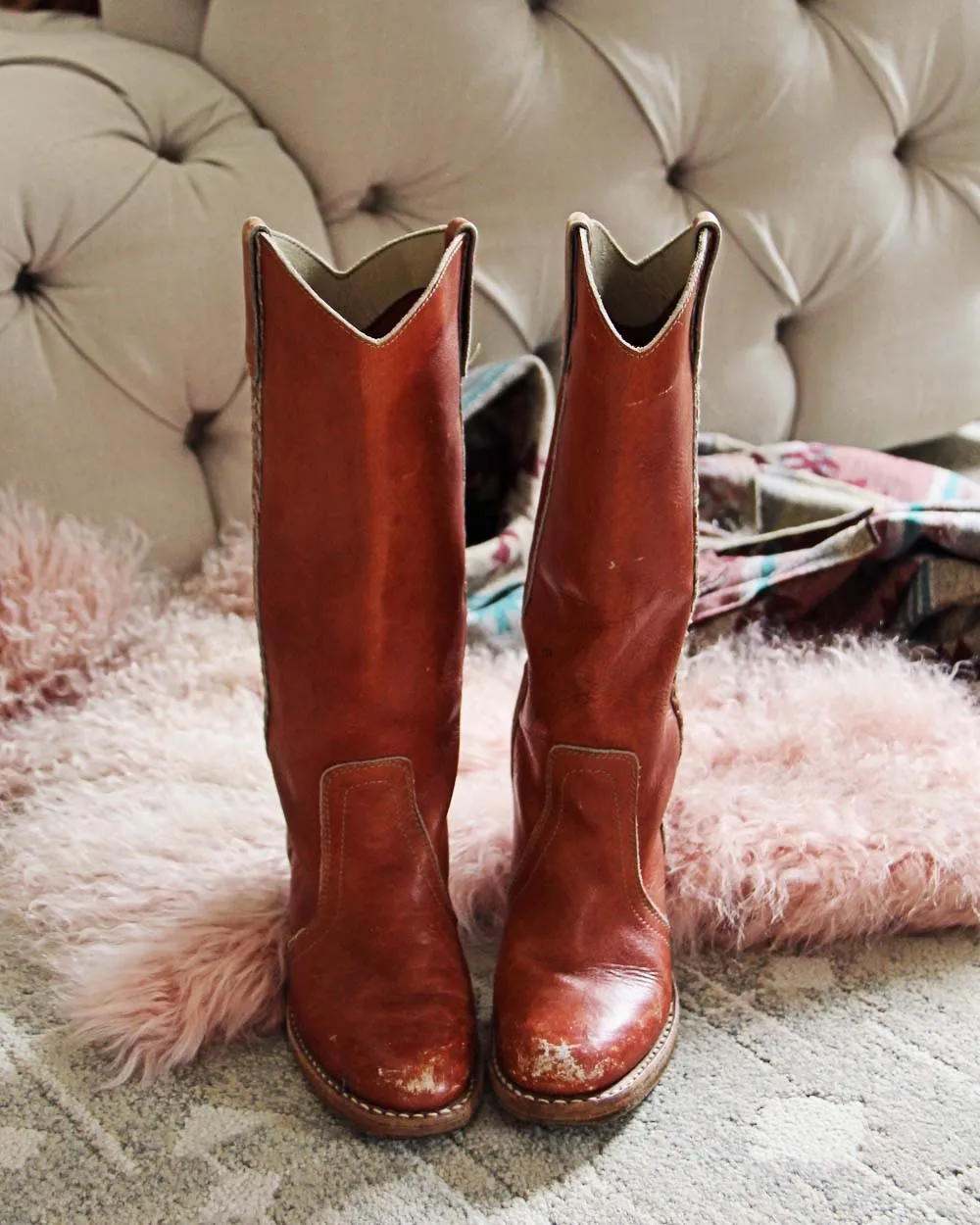 Vintage Braided Boots