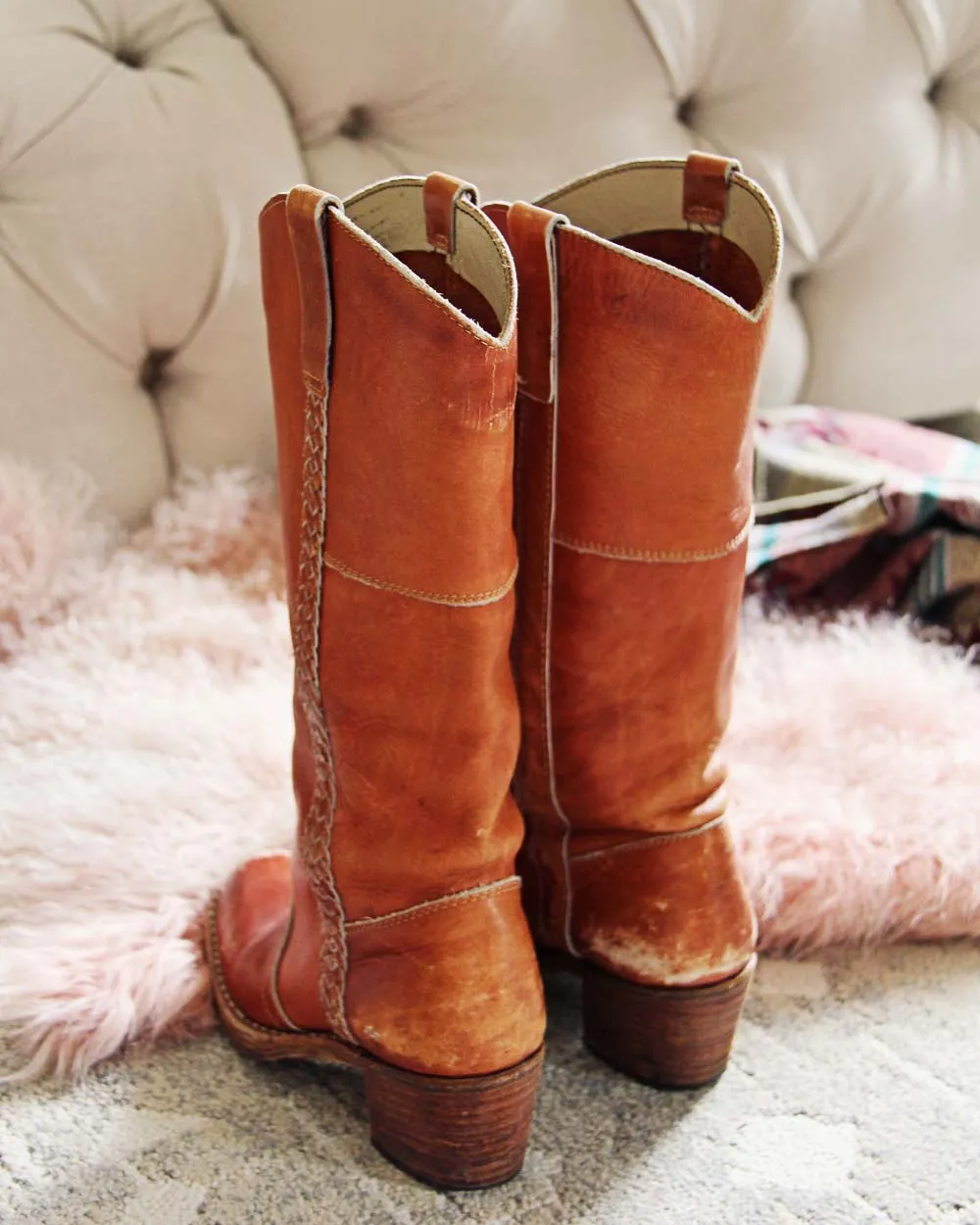 Vintage Braided Boots