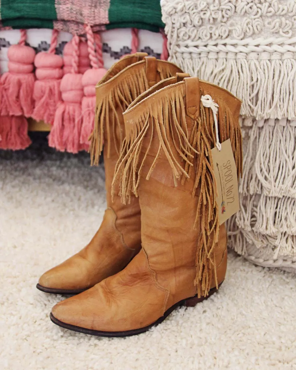 Vintage Fringe Boots