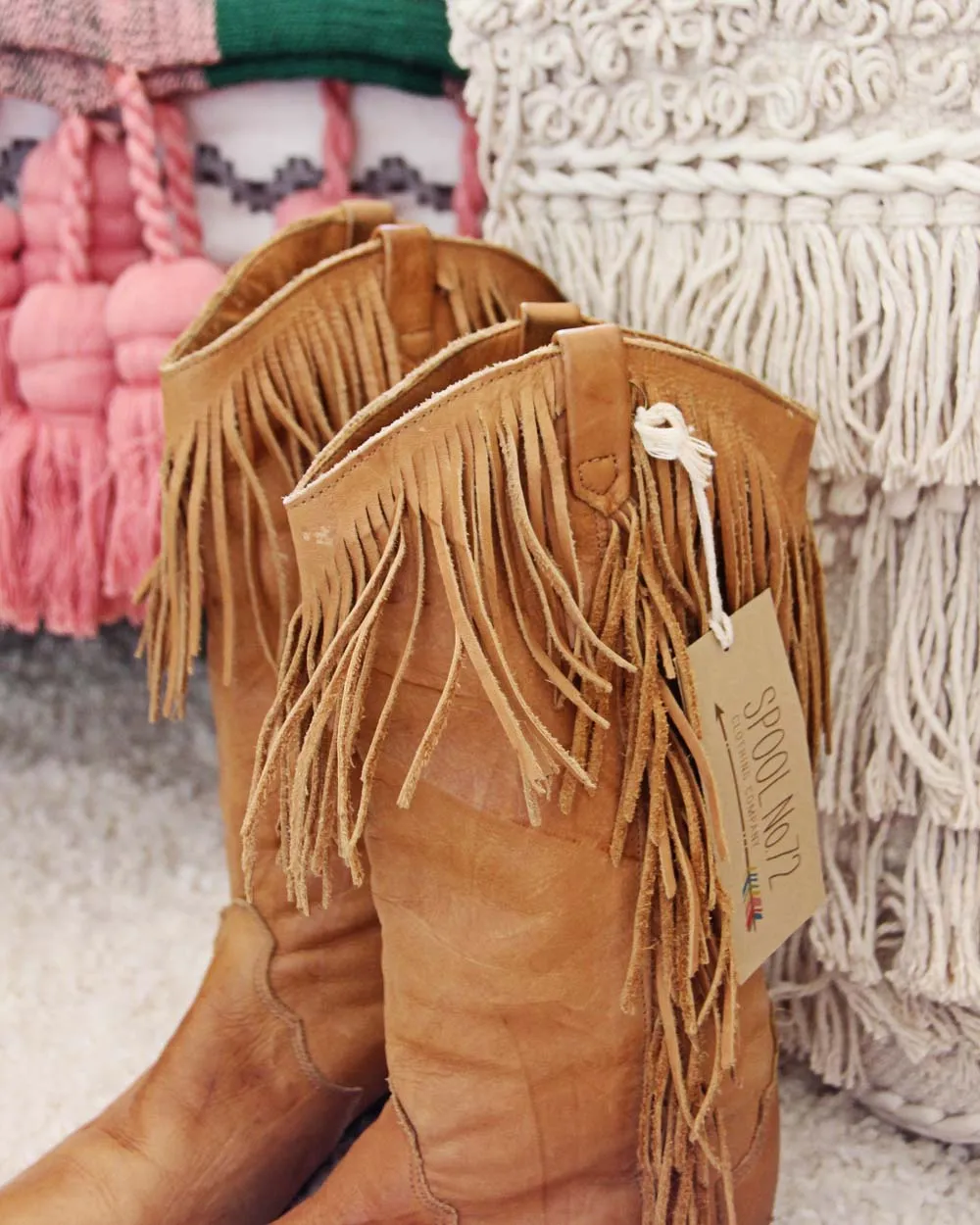 Vintage Fringe Boots