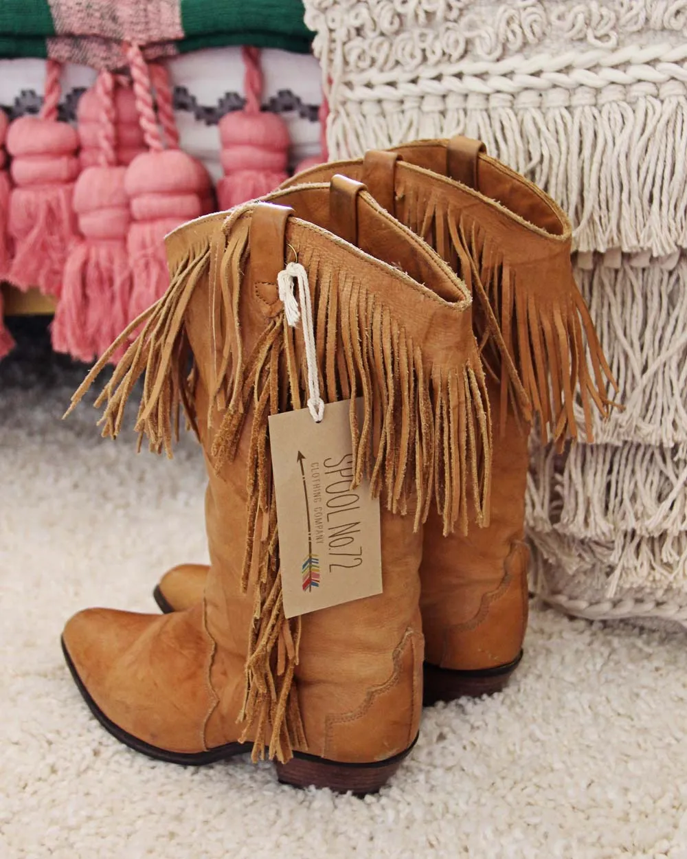 Vintage Fringe Boots