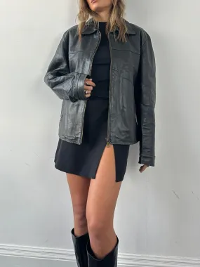 Vintage Leather Jacket - L