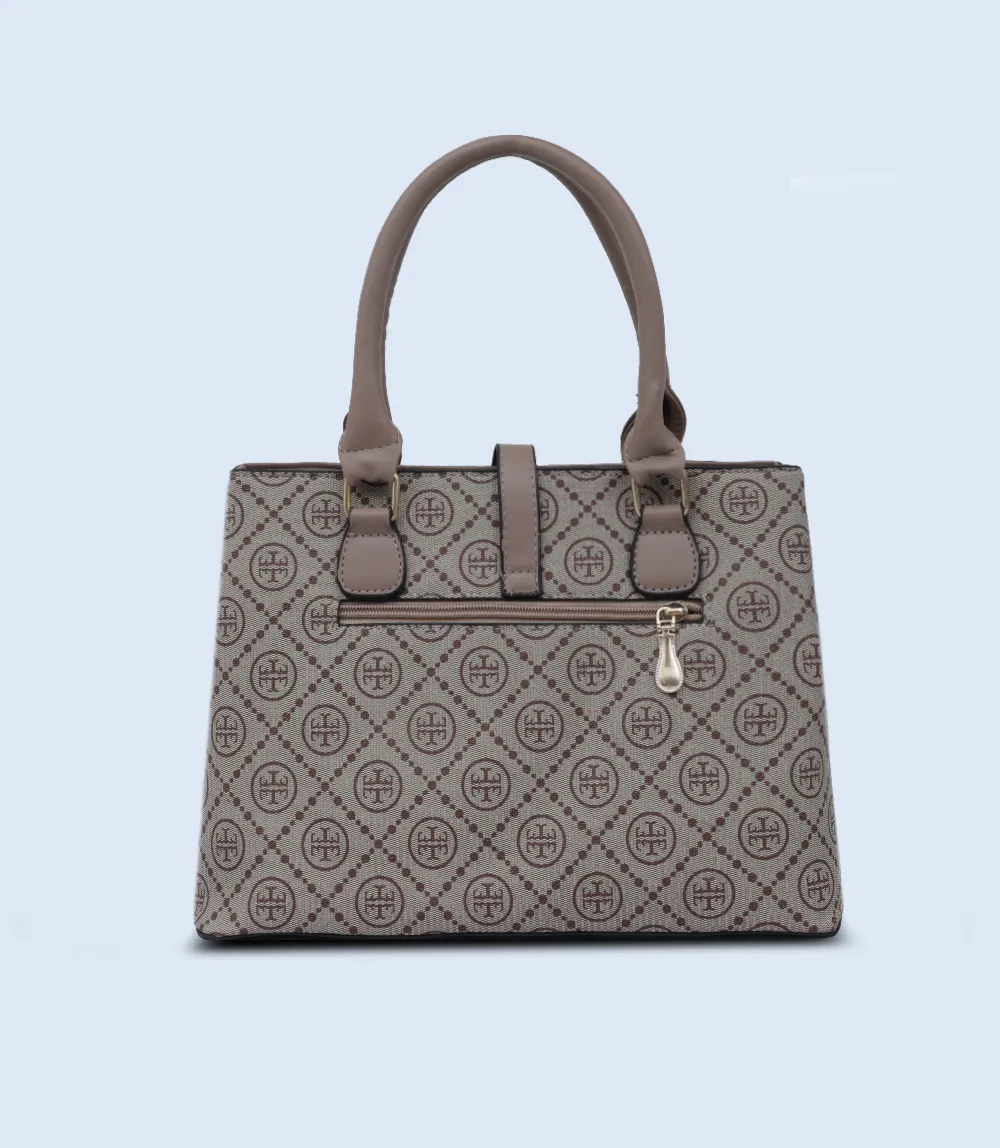 WB2780-BROWN-Women Boxy Bag