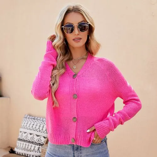 Women's Sweater Long Sleeve Sweaters & Cardigans Patchwork Fashion Solid Color