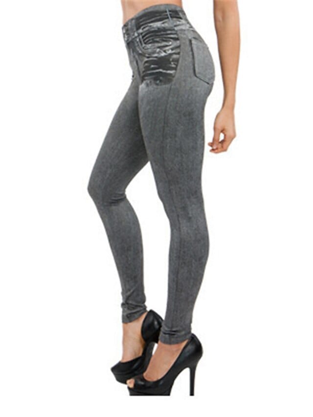 Women's Slimming High-Waisted Printed Leggings with Tummy Control